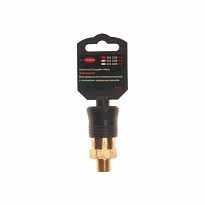 Быстроразъем RF-SE6-2SM пневматический с клапаном, наружная резьба 1/4" (ONE TOUCH) в пластиковом де
